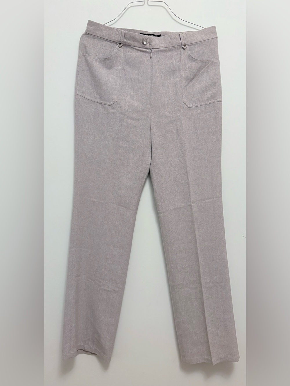 Women's Boot Cut Pants in Light Gray